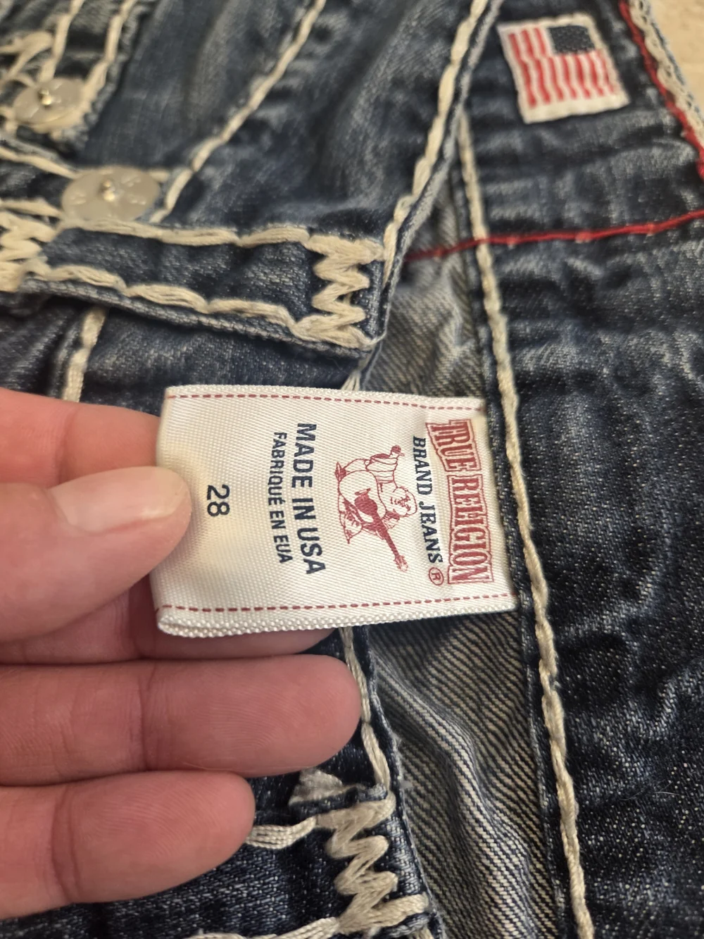 True Religion Bobby Super T Jeans Womens 28 - Picture 3 of 10